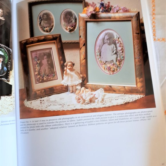 Vintage 1990s Softcover Book Silk Ribbon Embroidery by Judith Baker Montano - Picture 11 of 14